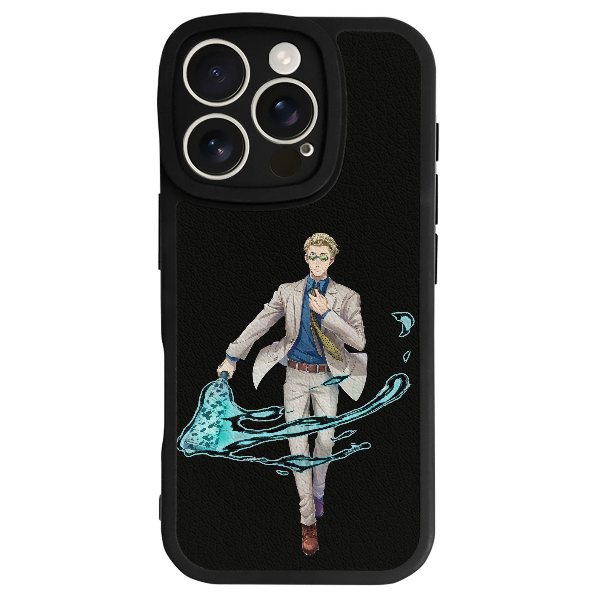（画像用） 呪術廻戦 Jujutsu Kaisen 【iPhone 16シリーズ対応】シリコンスマホケース（レザー調） 材質：シリコン